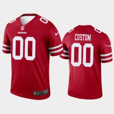 Men's San Francisco 49ers #00 Custom Scarlet Nike legend color rush Jersey