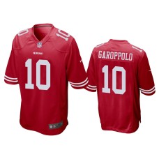 Men's San Francisco 49ers #10 Scarlet Jimmy Garoppolo Nike Game Jersey