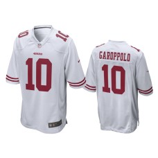 Men's San Francisco 49ers #10 White Men's Jimmy Garoppolo Nike Game Jersey