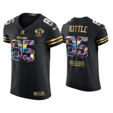 Men's San Francisco 49ers #85 2021 George Kittle Black Career Highlights Jersey