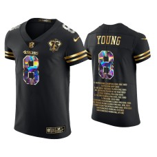 Men's San Francisco 49ers #8 2021 Steve Young Black Career Highlights Jersey