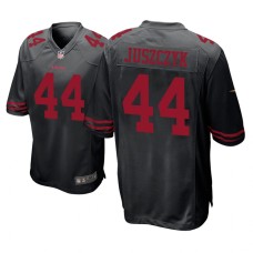 Men's San Francisco 49ers #44 Black Kyle Juszczyk Nike Game Jersey