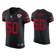 Men's San Francisco 49ers #50 Alex Mack Black 75th Anniversary Jersey