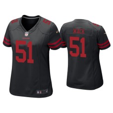 Women's San Francisco 49ers #50 Alex Mack Black Game Jersey