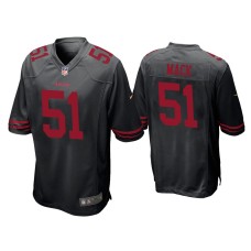 Men's San Francisco 49ers #50 Alex Mack Black Game Jersey