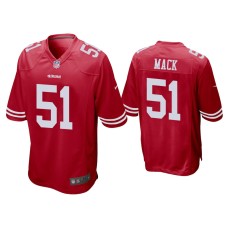 Men's San Francisco 49ers #50 Alex Mack Scarlet Game Jersey