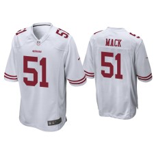 Men's San Francisco 49ers #50 Alex Mack White Game Jersey