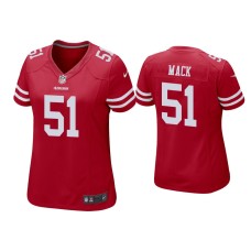 Women's San Francisco 49ers #50 Alex Mack Scarlet Game Jersey