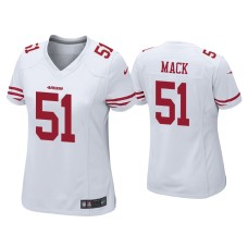 Women's San Francisco 49ers #50 Alex Mack White Game Jersey