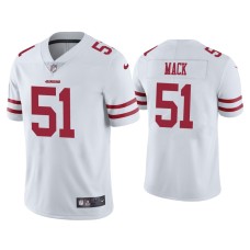 Men's San Francisco 49ers #50 Vapor Limited Alex Mack 49ers White Jersey