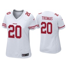 Women's San Francisco 49ers #20 Ambry Thomas White Game Jersey