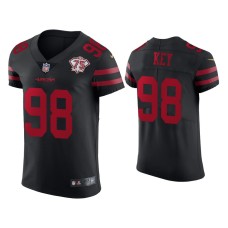 Men's San Francisco 49ers #98 Arden Key Black 75th Anniversary Jersey