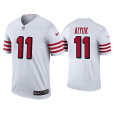 Men's San Francisco 49ers #11 Color Rush Legend Brandon Aiyuk White Jersey