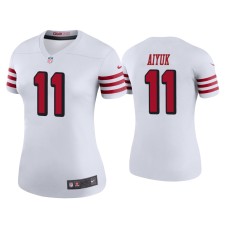 Women's San Francisco 49ers #11 Color Rush Legend Brandon Aiyuk White Jersey