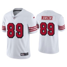 Men's San Francisco 49ers #89 Color Rush Limited Charlie Woerner White Jersey