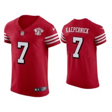 Men's San Francisco 49ers #7 Colin Kaepernick Scarlet 75th Anniversary Jersey