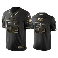 Men's San Francisco 49ers #55 2019 Golden Edition Vapor Limited Dee Ford Black Jersey