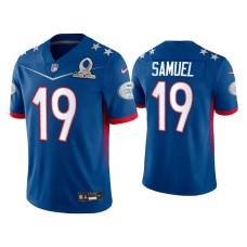 Men's San Francisco 49ers #19 Deebo Samuel 2022 NFC Pro Bowl Royal Game Jersey