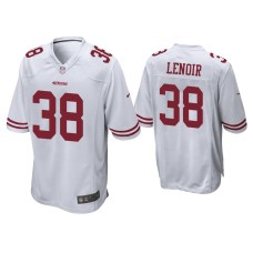 Men's San Francisco 49ers #38 Deommodore Lenoir White Game Jersey