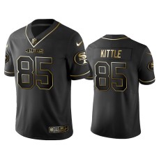 Men's San Francisco 49ers #85 2019 Golden Edition Vapor Untouchable Limited George Kittle Black Jersey