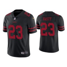 Men's San Francisco 49ers #23 Vapor Limited JaMycal Hasty 49ers Black Jersey