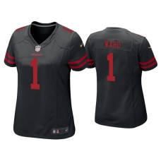 Women's San Francisco 49ers #1 Jimmie Ward Black Game Jersey