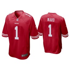 Men's San Francisco 49ers #1 Jimmie Ward Scarlet Game Jersey