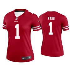 Women's San Francisco 49ers #1 Jimmie Ward Scarlet Legend Jersey