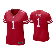 Women's San Francisco 49ers #1 Jimmie Ward Scarlet Game Jersey