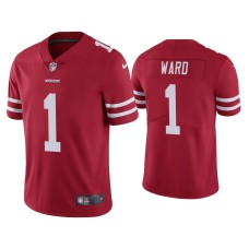 Men's San Francisco 49ers #1 Vapor Limited Jimmie Ward 49ers Scarlet Jersey