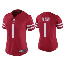 Women's San Francisco 49ers #1 Vapor Limited Jimmie Ward 49ers Scarlet Jersey