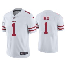 Men's San Francisco 49ers #1 Vapor Limited Jimmie Ward 49ers White Jersey