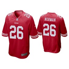 Men's San Francisco 49ers #26 Josh Norman Scarlet Game Jersey