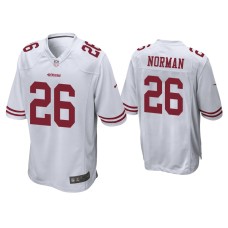 Men's San Francisco 49ers #26 Josh Norman White Game Jersey