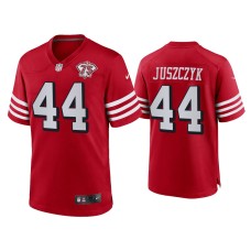 Men's San Francisco 49ers #44 Kyle Juszczyk Scarlet 75th Anniversary Jersey