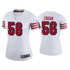 Women's San Francisco 49ers #56 Color Rush Legend Samson Ebukam White Jersey