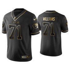 Men's San Francisco 49ers #71 Golden Edition Vapor Limited 49ers Trent Williams Black Jersey