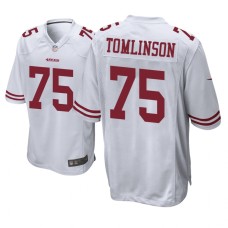 Men's San Francisco 49ers #75 White Laken Tomlinson Nike Game Jersey