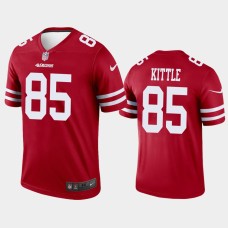 Men's San Francisco 49ers #85 George Kittle Scarlet Nike legend color rush Jersey