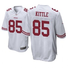 Men's San Francisco 49ers #85 White George Kittle Nike Game Jersey