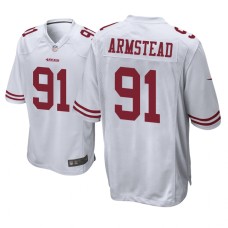 Men's San Francisco 49ers #91 White Arik Armstead Nike Game Jersey