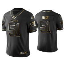 Men's San Francisco 49ers #50 Golden Edition Vapor Limited 49ers Alex Mack Black Jersey