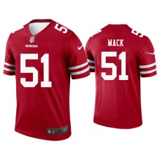 Men's San Francisco 49ers #50 Alex Mack Scarlet Legend Jersey