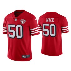 Men's San Francisco 49ers #50 Alex Mack Vapor Limited Scarlet Jersey