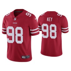 Men's San Francisco 49ers #98 Arden Key Vapor Limited Scarlet Jersey