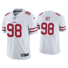 Men's San Francisco 49ers #98 Arden Key Vapor Limited White Jersey