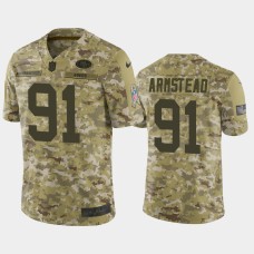 Men's San Francisco 49ers #91 Arik Armstead Nike Salute to Service Limited Jersey - Camo