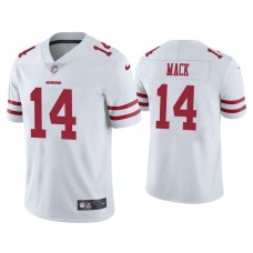 Men's San Francisco 49ers #14 Austin Mack Vapor Limited White Jersey