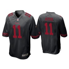 Men's San Francisco 49ers #11 Brandon Aiyuk Black 2020 NFL Draft Game Jersey