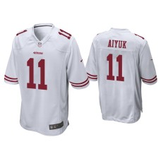 Men's San Francisco 49ers #11 Brandon Aiyuk White 2020 NFL Draft Game Jersey